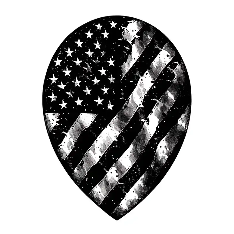 Distressed American Flag