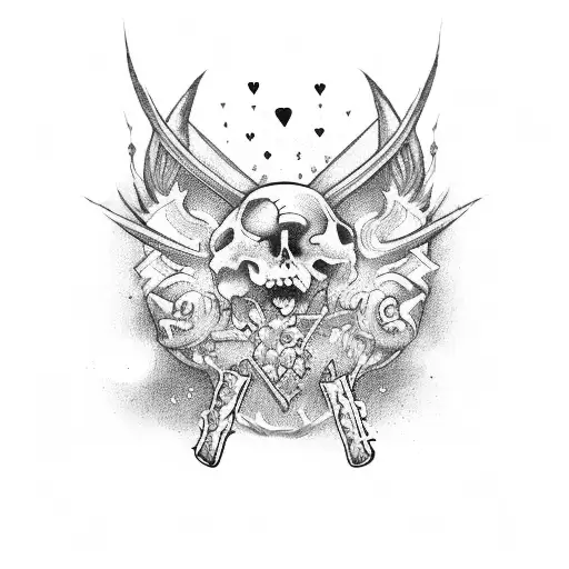 King Heart Card Wasted Drugs