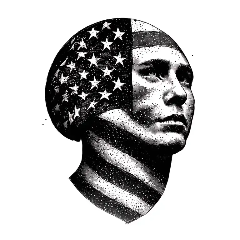 Distressed American Flag