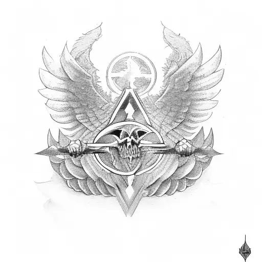 One Wing In The Middle Of The Emblem