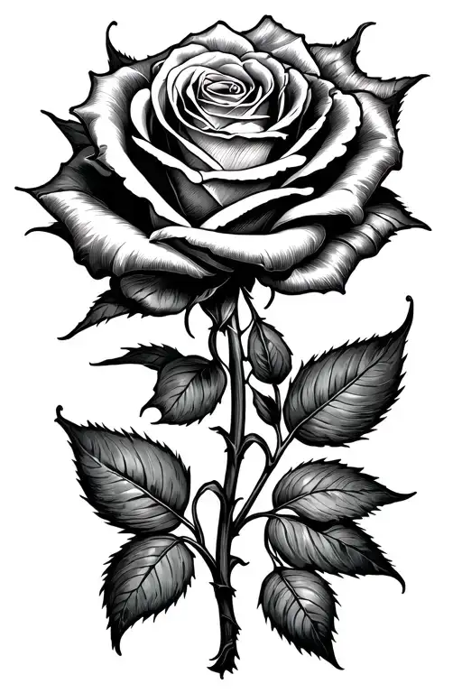 Rose Tattoo With Love Letter Written Inside Surrounded