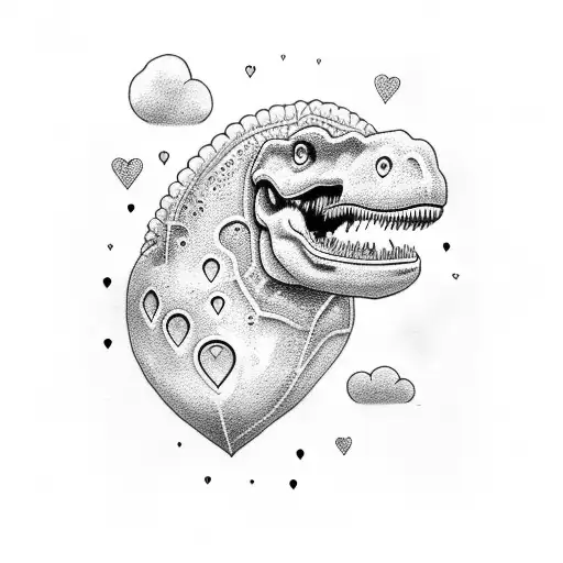 Dino Cloud Heart