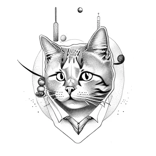 Cat Which Plays With Planets