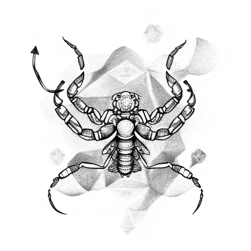Scorpio Constellation With Scorpion