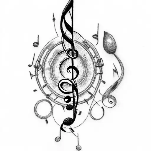 Music Notes With Rosary