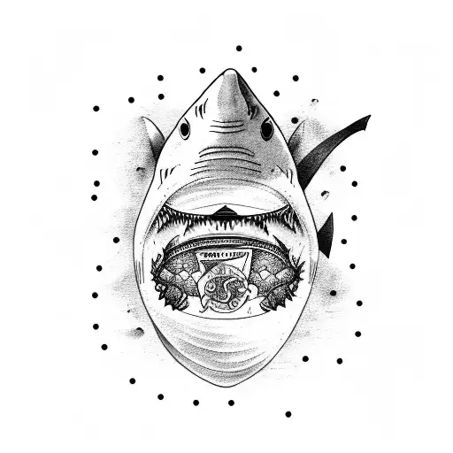 Shark With Poker Cards