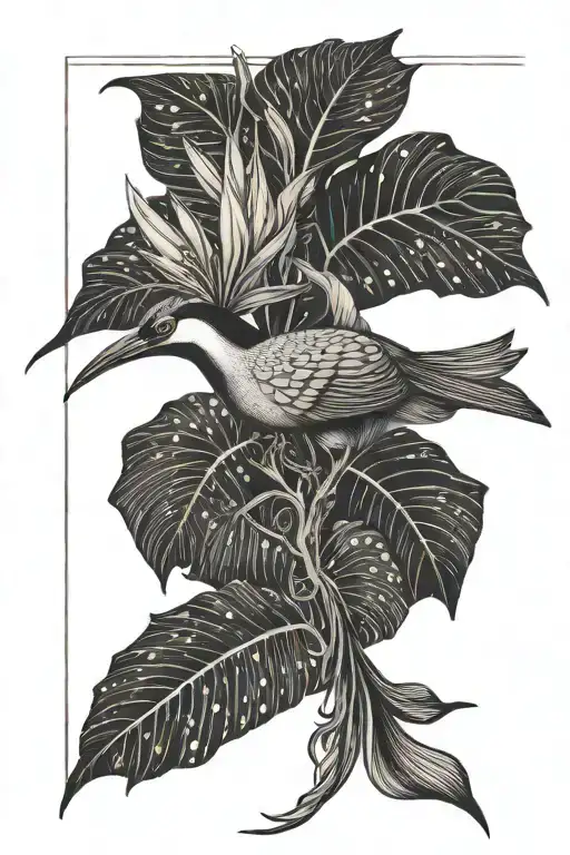 Semi Colon Bird Of Paradise Book Open In Front