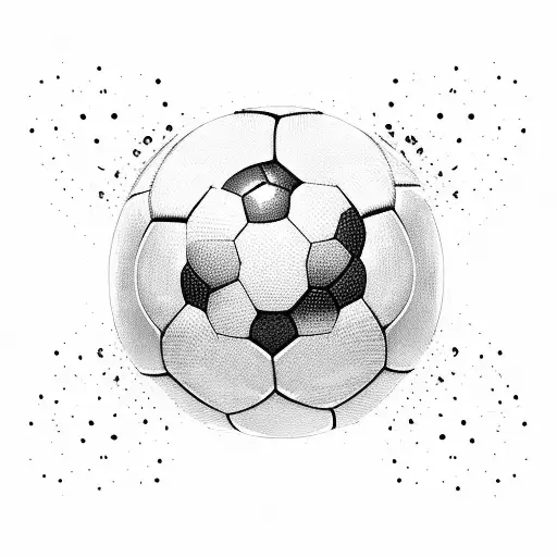 Soccer Ball Breaking Through A Brick Wall