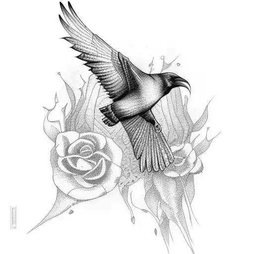 Number 19 With A Raven