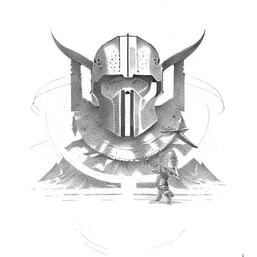 Defeated Spartan On His Knees Pose