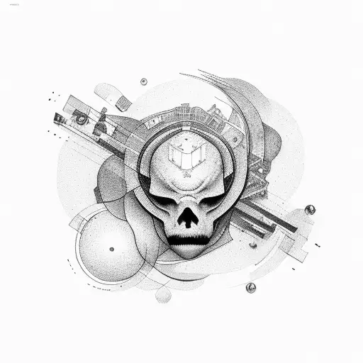 A Semicolon Formed By Architectural Lines