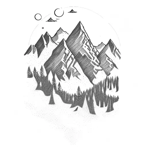 Mountain Scene Representing Miscarriage