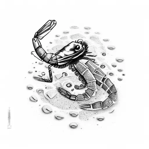 Mexican Shrimp With A Poncho And Moustache