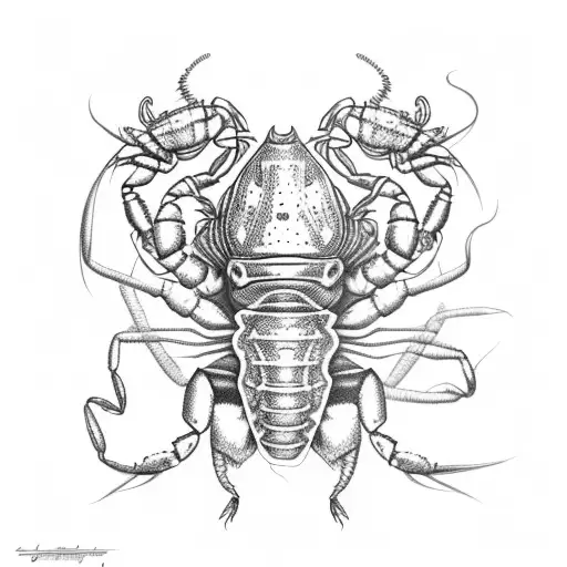 Crawfish With Mussel Arms Tail Burning Tires Head Hood Scoop