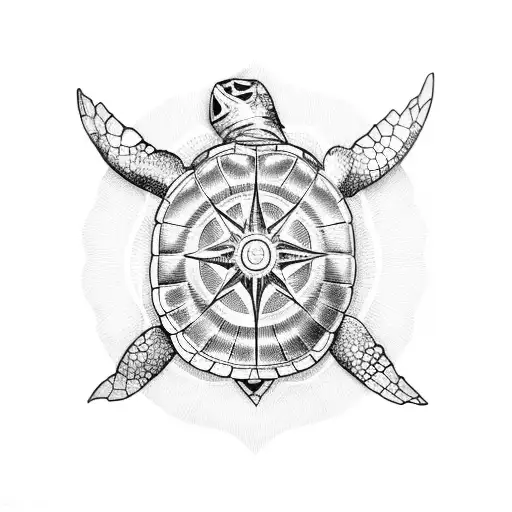 Turtle Compass Shell