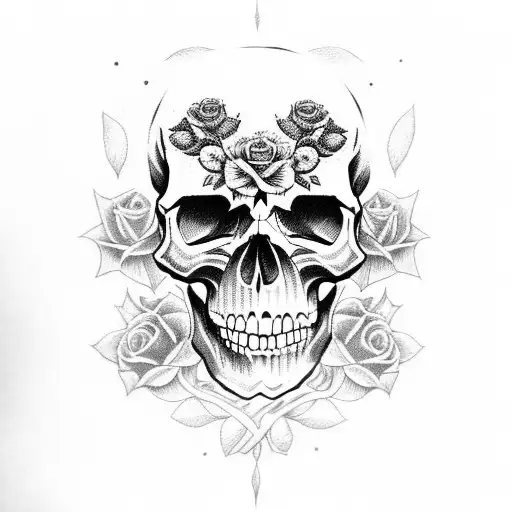 Skull And Roses