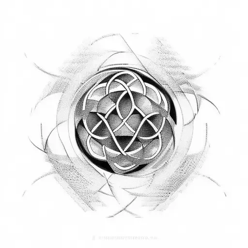 An Audi Logo Transformed Into An Abstract Mathematical Formula