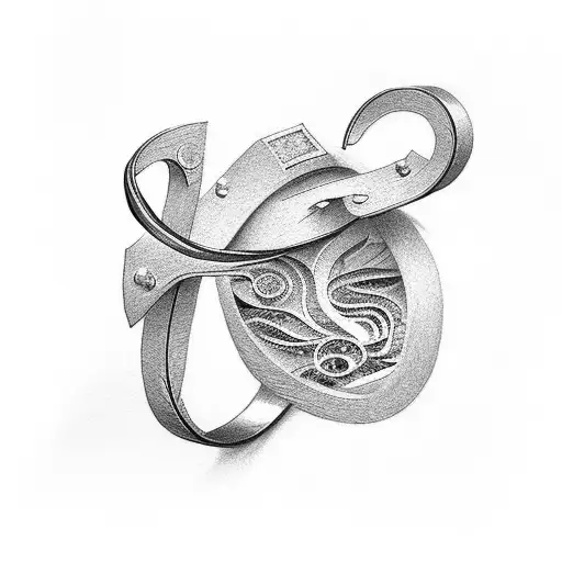 Ring Finger Tattoo To Find Letter B