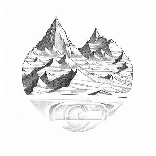 Mountain With Desert Side By Side