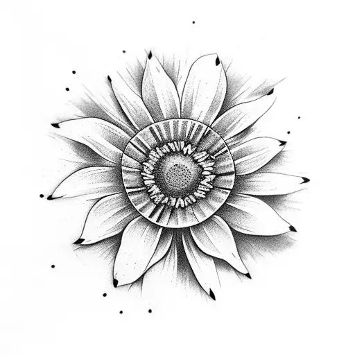 Virgen Whith Daisy Flower