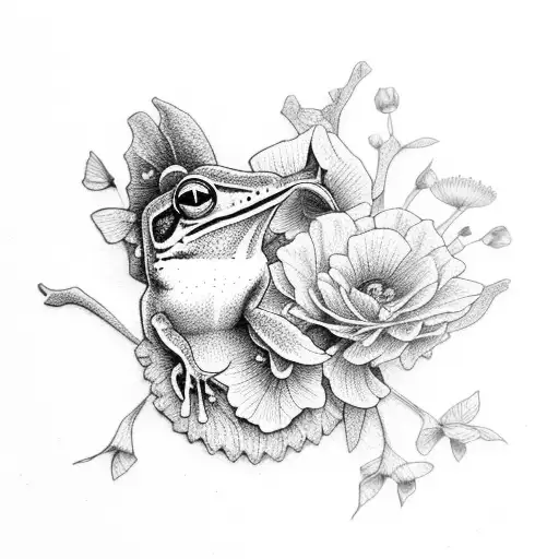 Flowers Frog Hummingbird