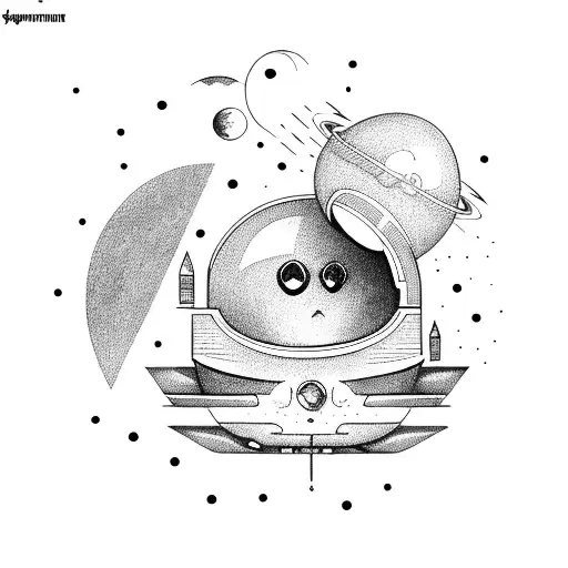 Alien Smoking In A Rocketship