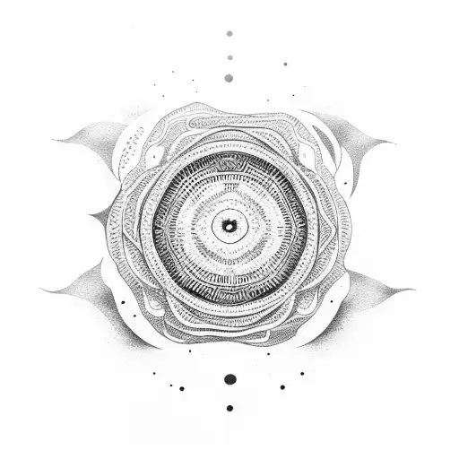 Yoga And Ocean Symbol