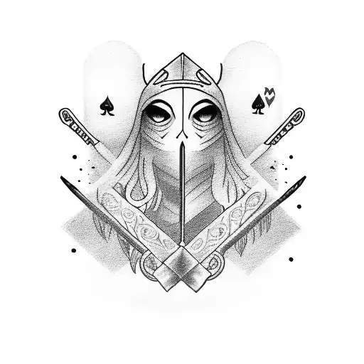 Poker Card But With A Sword