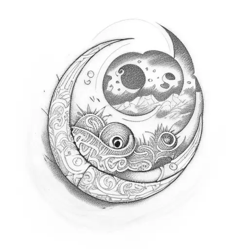 Pumpkin Crescent Moon