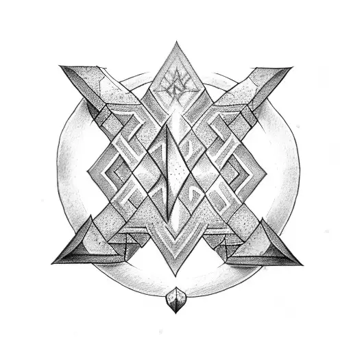 Nordic Runes And Valknut