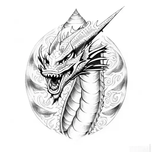 Dragon With Other Medieval Inspiration