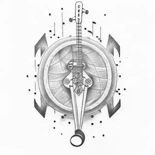 Music Notes And Bike