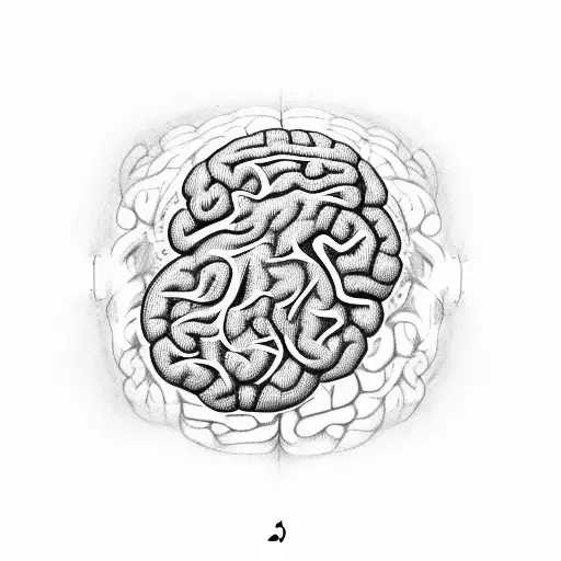 A Human Brain With Intricate Patterns And Music Notes Flowing Out Of It