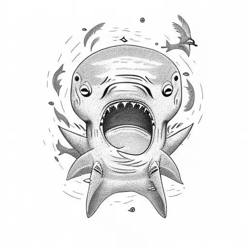 Funny Sentence With Man Sleeping In A Shark Pool