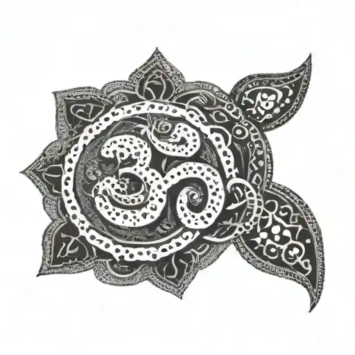 Cover Up Thick Om Symbol