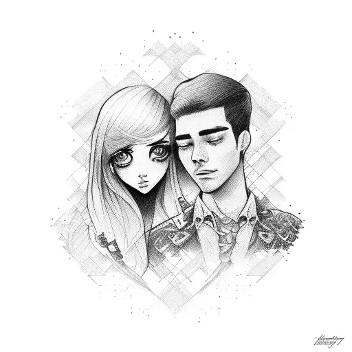 Couple Love In School