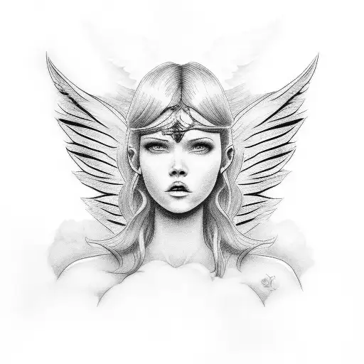 Angel On Top Of The Cloud