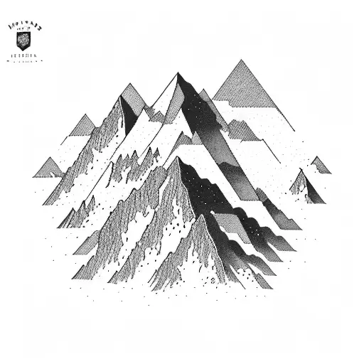 A Collection Of Various Mountain Peaks Forming A Captivating Skyline
