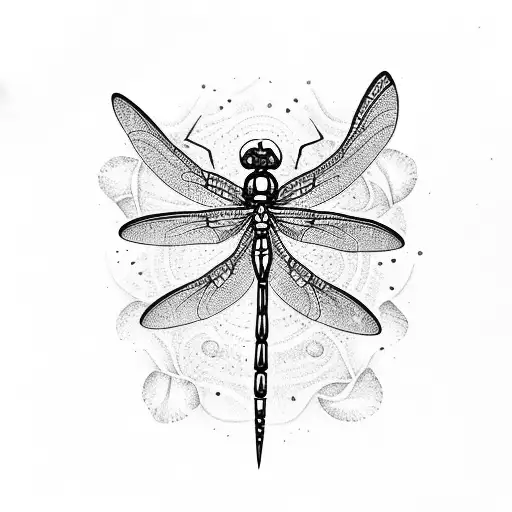 Dragonfly Little Flowers Magic