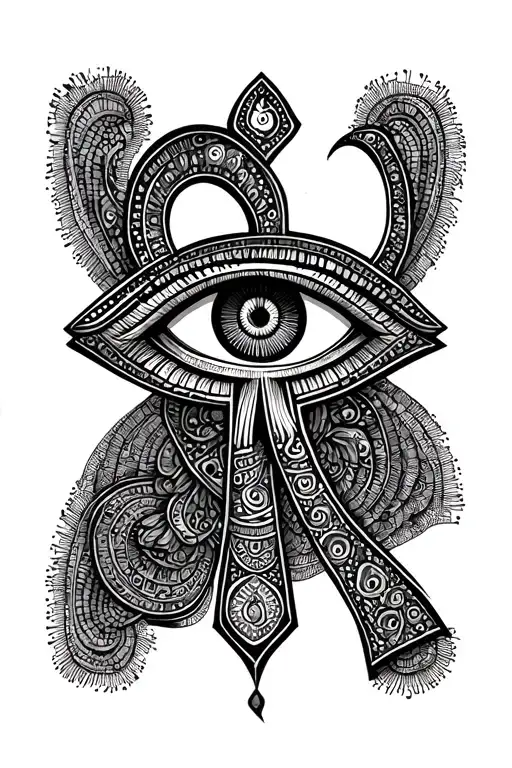 Ankh Symbol With Eye