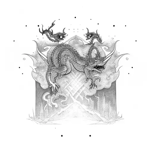 222222 With A Dragon Going Thru It