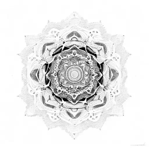 A Guitar Made Of Intricate Mandala Patterns