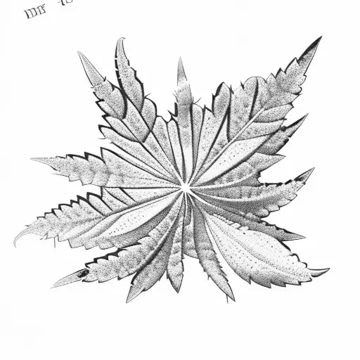 Cobweb Marijuana Leaf Shape