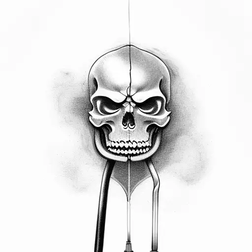 Grim Reaper With Ibew Lightbulb