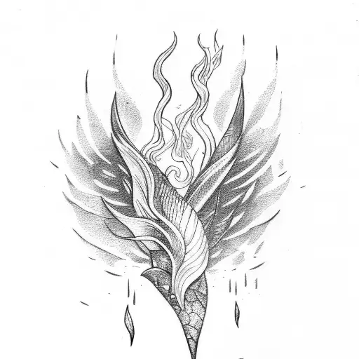 Mermaid Tail And Lightning Bolt