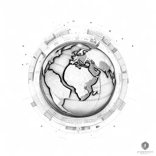 Go Word With G As Camera Diaphragm And O As World Globe