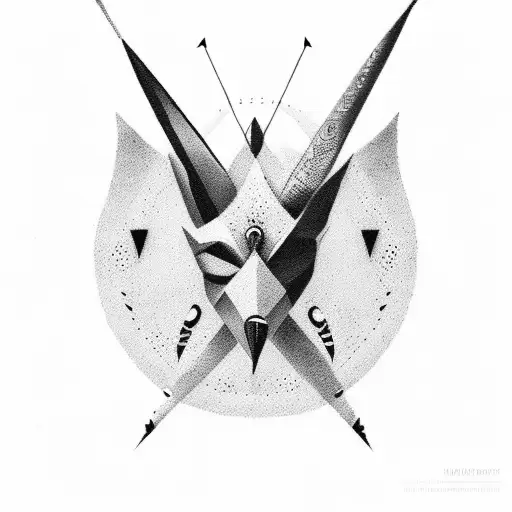 Number 6 Made From An Arrow