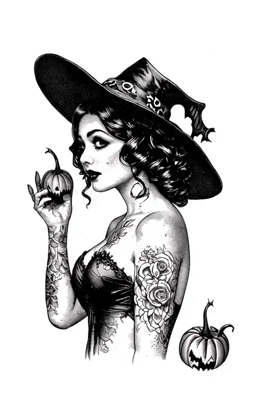 Halloween Pinup Girl