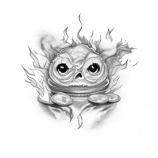 A Money Printer That The Money That Comes Out Of It Catches Fire