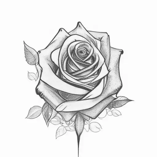 Blue Rose With Bird And Racing Flag